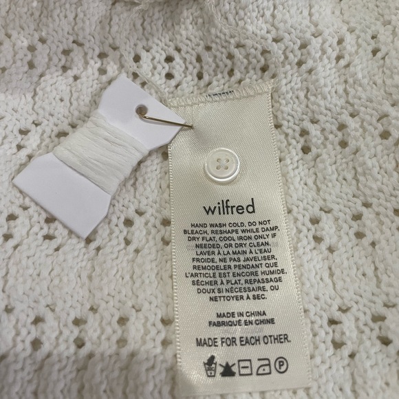 Aritzia Wilfred Evie midi semi sheer crochet midi dress X large - Picture 14 of 16